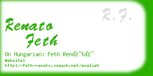 renato feth business card